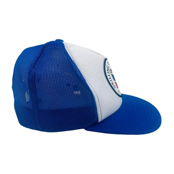 Vtg Chevron Drilling Technology Center Snapback Trucker Hat Cap Blue - Picture 3 of 6